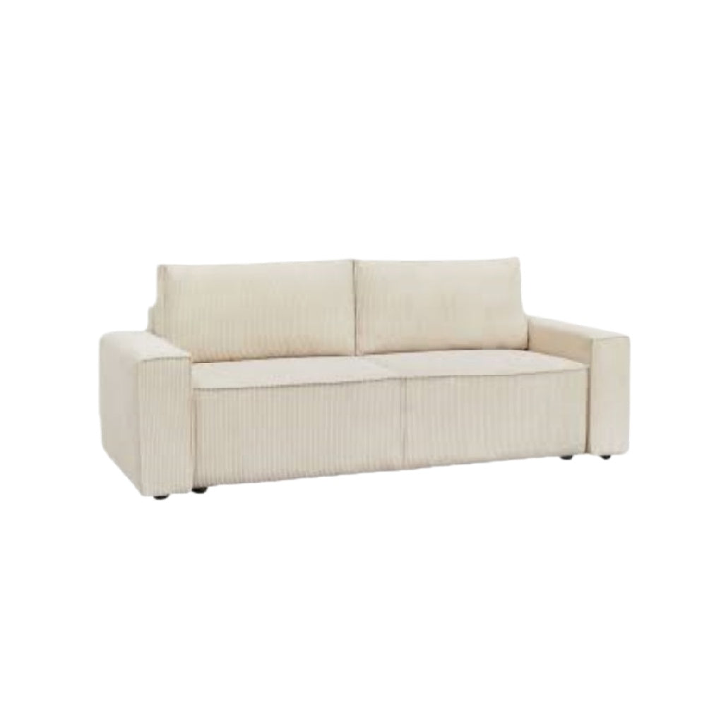 Sofa convertible pour salon en tissu polyester - 200 x 90 x 80